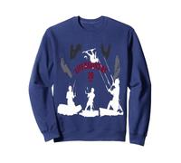 La Vie Commence à 20 nœuds Silhouettes Noires, Grises et Blanches Sweatshirt