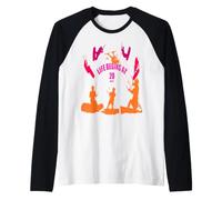 La Vie Commence à 20 nœuds Silhouettes Rose, Rouge, Orange Manche Raglan
