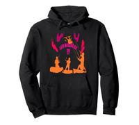 La Vie Commence à 20 nœuds Silhouettes Rose, Rouge, Orange Sweat à Capuche
