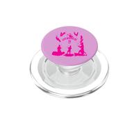 La Vie Commence à 20 nœuds Silhouettes Roses PopSockets PopGrip pour MagSafe