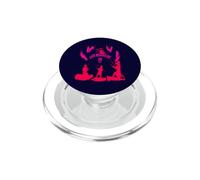 La Vie Commence à 20 nœuds Silhouettes Roses Rouges PopSockets PopGrip pour MagSafe