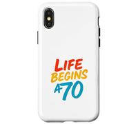 La Vie Commence à Seventy Journey Coque pour iPhone X/XS