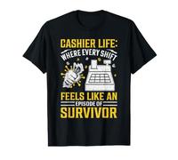 La Vie de caissier où Chaque Quart de Travail Ressemble à Un épisode de Surf T-Shirt Graphique avec Valeur