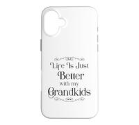 La Vie de Grand-mère est Tout Simplement Meilleure avec Les Cadeaux pour Petits-Enfants Coque pour iPhone 16 Plus
