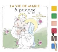 MAM-E Coffret peinture La vie de Marie à peindre – 12 cartes, pinceau et peintures inclus