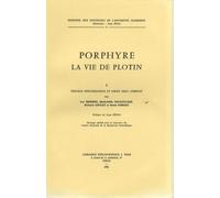 La Vie De Plotin - Volume 1, Travaux Préliminaires Et Index Grec Complet