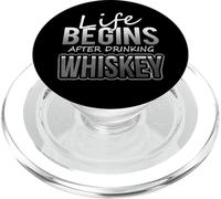 La Vie des buveurs de Whisky Commence après Avoir bu du Whisky PopSockets PopGrip pour MagSafe