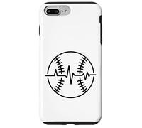 La Vie des Fans de Heartbeat Baseball Line Pulse Player Coque pour iPhone 7 Plus/8 Plus