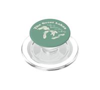 La Vie des Grands Lacs est Meilleure sur la Carte Vintage PopSockets PopGrip pour MagSafe