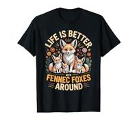 La Vie des Renards Fennec est Meilleure avec Les Animaux du désert T-Shirt Graphique avec Valeur