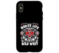 La Vie d'infirmière est Le véritable Dicton Infirmier du Far West Coque pour iPhone X/XS