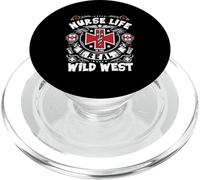 La Vie d'infirmière est Le véritable Dicton Infirmier du Far West PopSockets PopGrip pour MagSafe