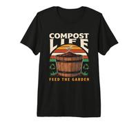 La Vie du Compost alimente Les Cycles du Sol du Jardin T-Shirt Haut de Gamme