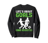 La vie est à propos des objectifs et des aides Sweatshirt