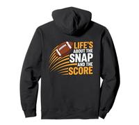 La Vie est à Propos du Snap et du Score de Football Sweat à Capuche