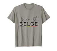 la Vie est Belge, Drapeau Belgique pour Cadeau T-Shirt