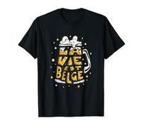 La vie est belge humour bière idée cadeau drôle Belgique T-Shirt
