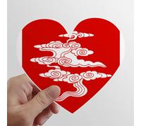 La Vie est Belle Les Autocollants d'ordinateur ou de Bagage avec la Forme de cÅ“ur