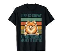 La Vie est Belle, Un Pomeranian Le Rend Plus Amusant, amo T-Shirt