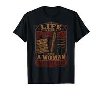 La Vie est comme Un Stylo, Puis Une Femme la Rend Difficile T-Shirt Graphique avec Valeur