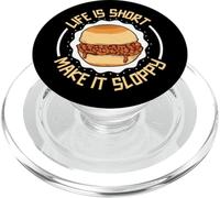 La Vie est Courte - Mange Un Sloppy Joe PopSockets PopGrip pour MagSafe