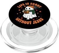 La Vie est effrayante sans Jésus - Halloween chrétien PopSockets PopGrip pour MagSafe