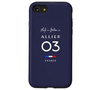 La vie est meilleure à ALLIER Numéro 03 Auvergne Rhône France Coque pour iPhone SE (2020) / 7 / 8