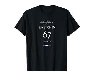 La Vie est Meilleure à Bas-RHIN Numéro 67 Alsace France T-Shirt