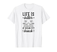 La Vie est Meilleure à Ocean City Beach Maryland T-Shirt