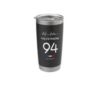 La vie est meilleure à VAL-DE-MARNE Numéro 94 Île de France Gobelet isotherme en acier inoxydable double paroi