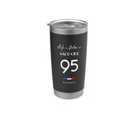 La vie est meilleure à VAL D'OISE Numéro 95 Île de France Gobelet isotherme en acier inoxydable double paroi