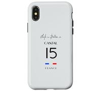 La Vie est Meilleure au CANTAL numéro 15 Aurillac Auvergne France Coque pour iPhone X/XS