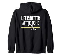 La Vie est Meilleure au Design du Lanceur de fléchettes Oche Sweat à Capuche