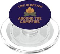 La Vie est Meilleure Autour du feu de Camp PopSockets PopGrip pour MagSafe