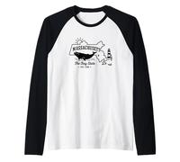 La vie est meilleure avec le rythme cardiaque d'un chien Manche Raglan