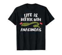 La vie est meilleure avec les amateurs de serpents Anacondas T-Shirt