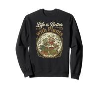 La Vie est Meilleure avec Les Plantes - Amoureux du Jardin Sweatshirt