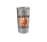 La Vie Est Meilleure Avec Maman Cochon D'Inde Tenue De Maman Gobelet isotherme en acier inoxydable double paroi