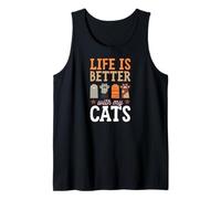 La Vie est Meilleure avec Mes Chats Débardeur