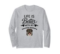 La Vie Est Meilleure avec Mon Chien Berger du Caucase Manche Longue