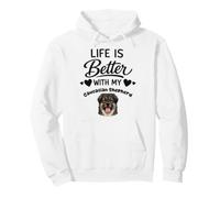 La Vie Est Meilleure avec Mon Chien Berger du Caucase Sweat à Capuche