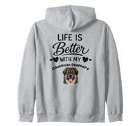 La Vie Est Meilleure avec Mon Chien Berger du Caucase Sweat à Capuche
