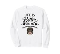 La Vie Est Meilleure avec Mon Chien Berger du Caucase Sweatshirt