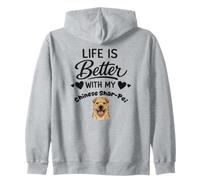 La Vie Est Meilleure avec Mon Chien Chinese Shar-Pei Sweat à Capuche