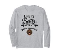 La Vie Est Meilleure avec Mon Chien de Montagne Bavarois Manche Longue