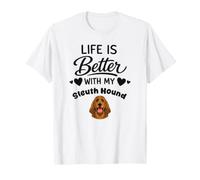 La Vie Est Meilleure avec Mon Chien de Saint-Hubert T-Shirt