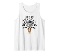 La Vie Est Meilleure avec Mon Chien Fox Terrier Débardeur