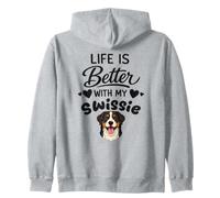 La Vie Est Meilleure avec Mon Chien Grand Bouvier Suisse Sweat à Capuche