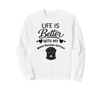 La Vie Est Meilleure avec Mon Chien Terrier Noir Russe Sweatshirt