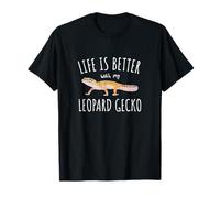 La vie est meilleure avec mon gecko léopard T-Shirt